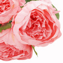 Silk Artificial Peony Flower Bush Bundle - Light Pink – CV Linens