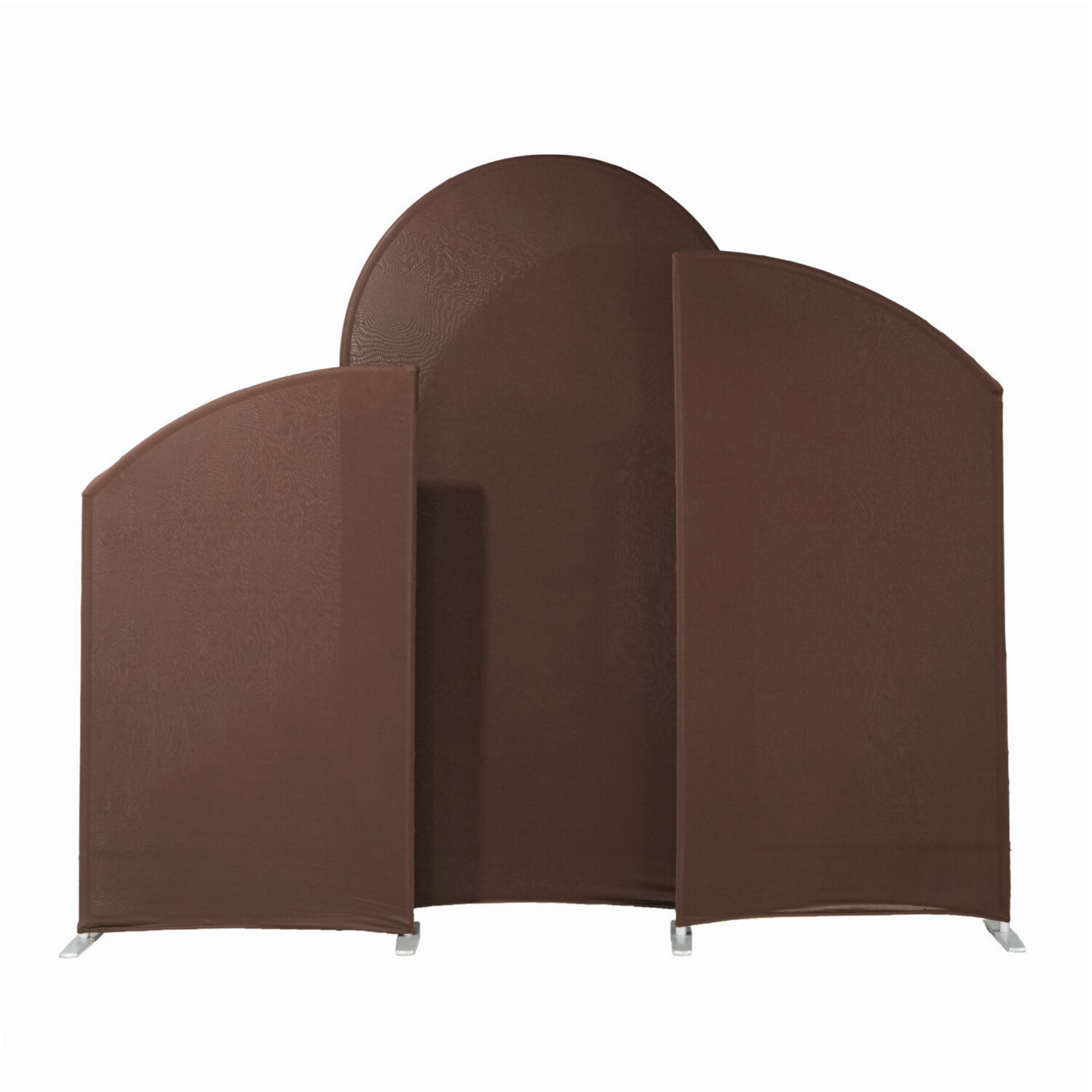 Spandex Arch Covers for Heavy Duty Chiara Frame Backdrop 3pc/set - Chocolate