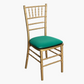 5 pcs/pk Spandex Chiavari Seat Pad Cover - Emerald Green