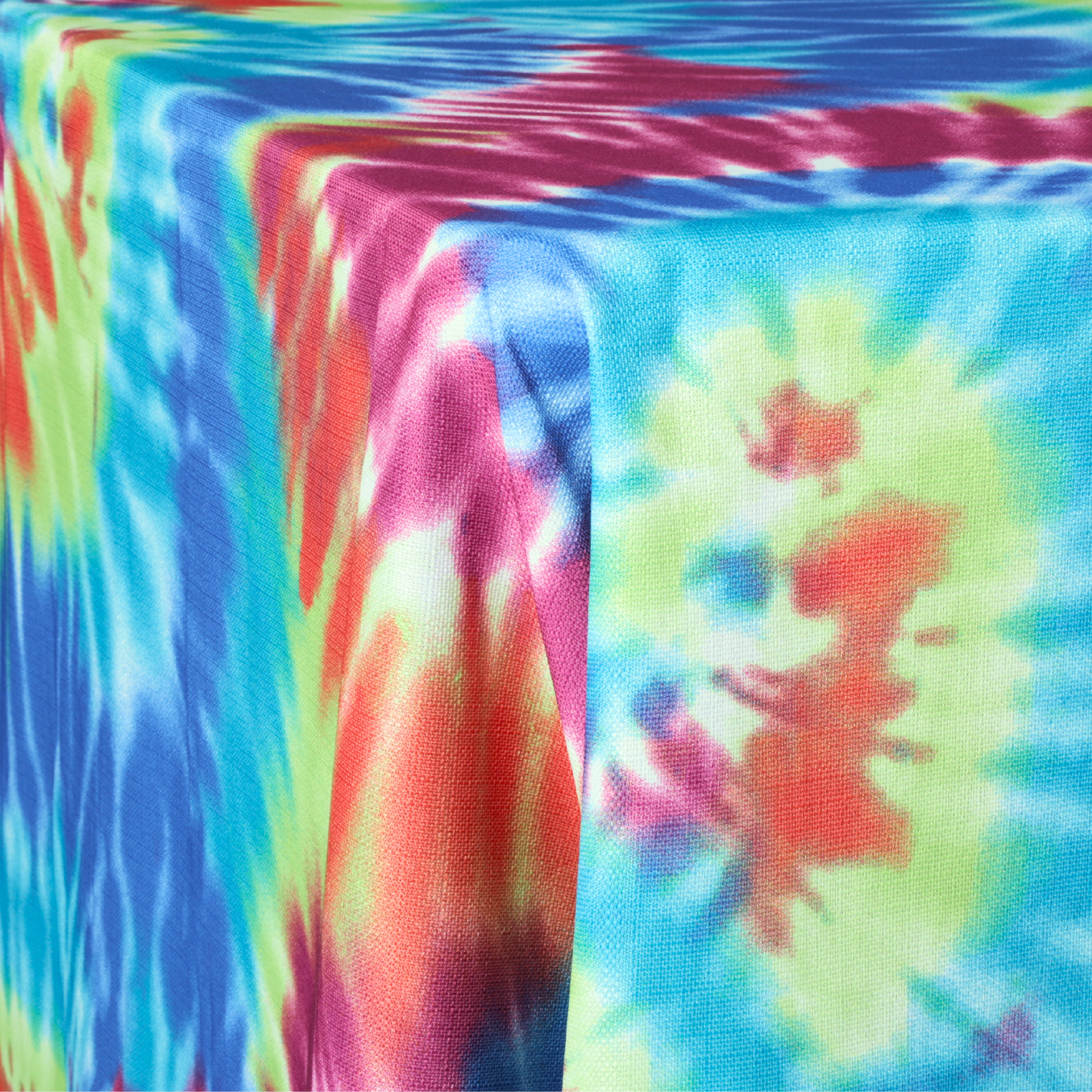 Tie-Dye Polyester 90"x132" Rectangular Tablecloth