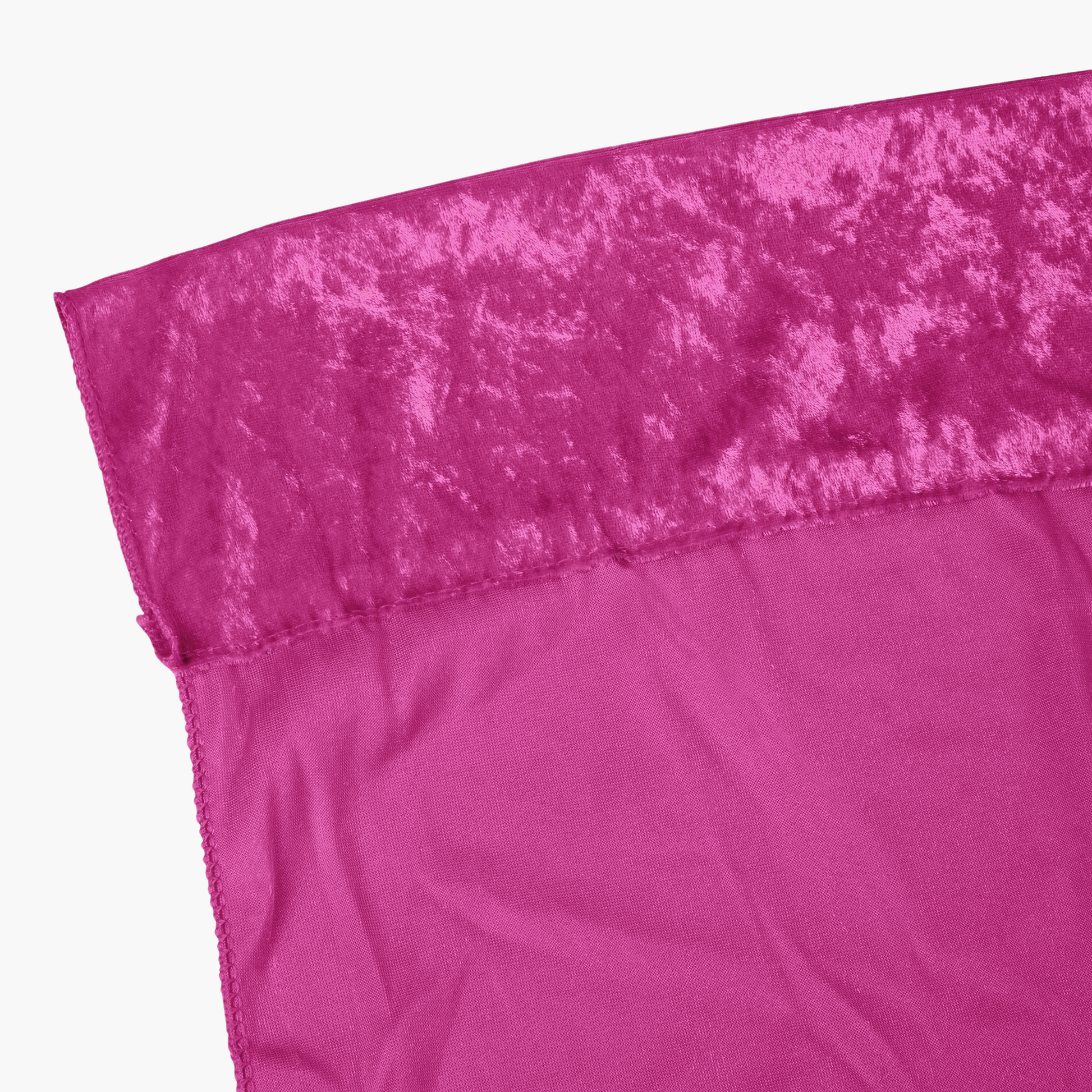 Velvet 16ft H x 52" W Drape/Backdrop Curtain Panel - Magenta