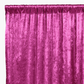 Velvet 12ft H x 52" W Drape/Backdrop Curtain Panel - Magenta