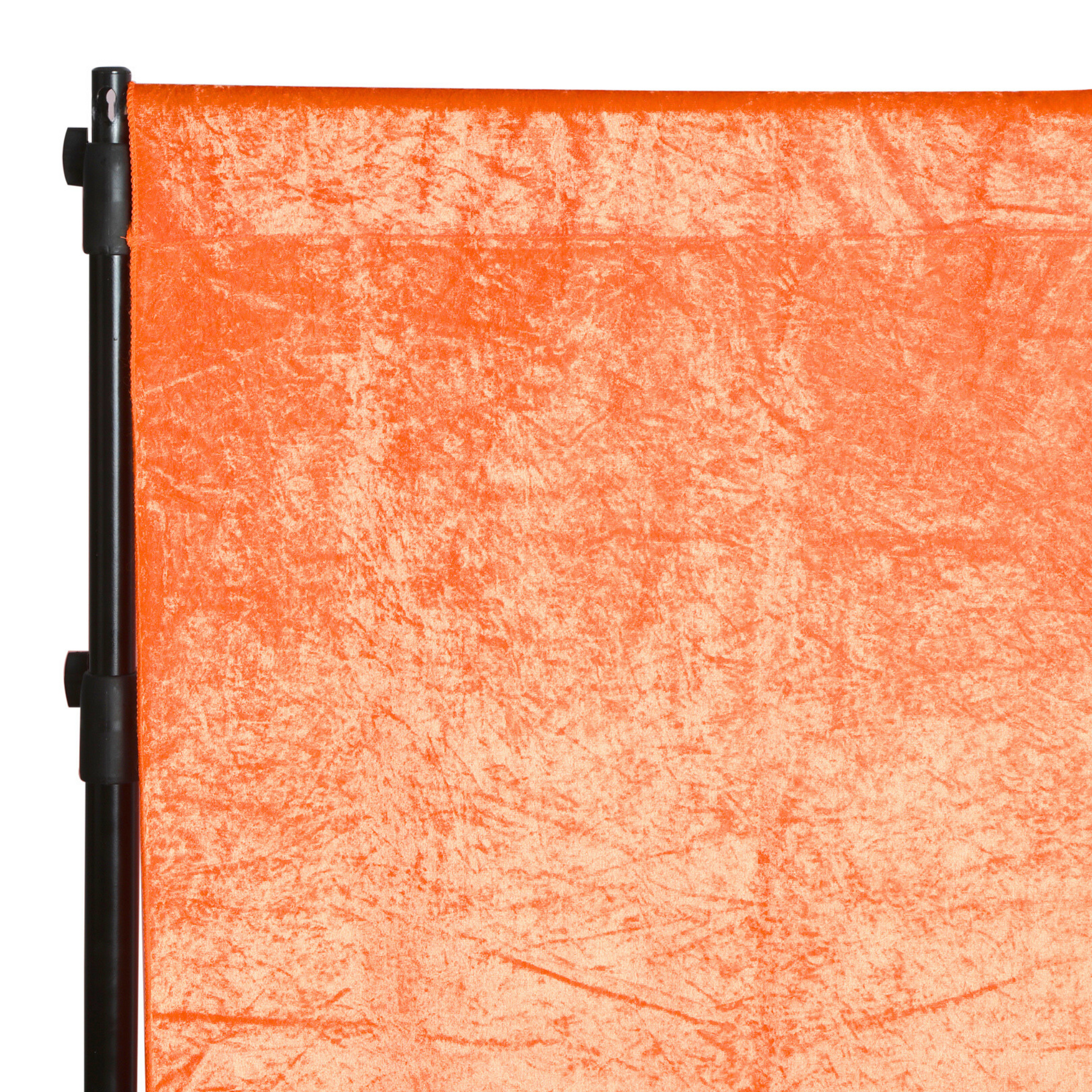 Velvet 8ft H x 52" W Drape/Backdrop Curtain Panel - Orange