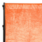 Velvet 10ft H x 52" W Drape/Backdrop Curtain Panel - Orange