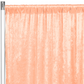 Velvet 18ft H x 52" W Drape/Backdrop Curtain Panel - Peach