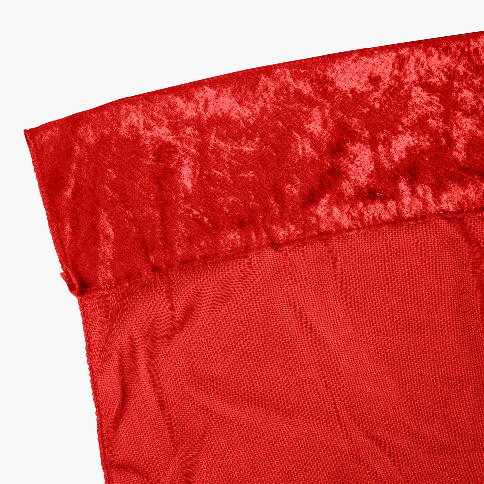 Velvet 18ft H x 52" W Drape/Backdrop Curtain Panel - Red