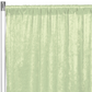 Velvet 10ft H x 52" W Drape/Backdrop Curtain Panel - Sage Green