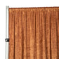 Velvet 16ft H x 52" W Drape/Backdrop Curtain Panel - Terracotta