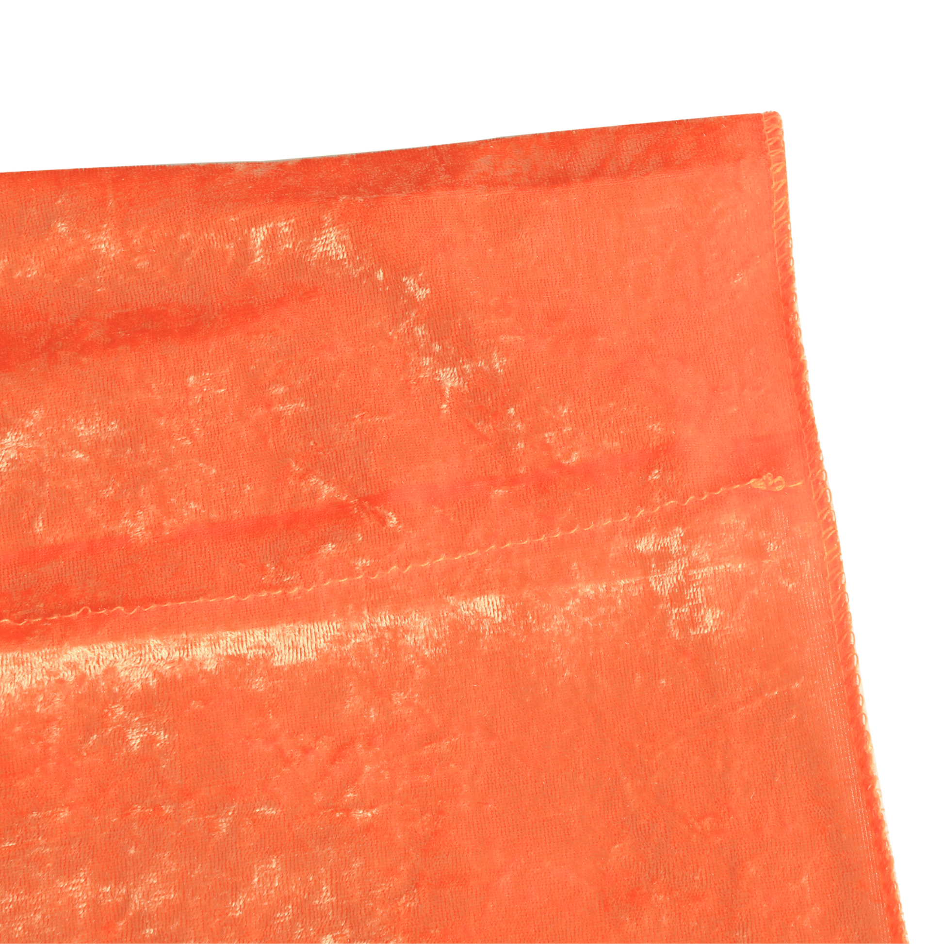 Velvet 14ft H x 52" W Drape/Backdrop Curtain Panel - Orange