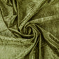 Velvet 18ft H x 52" W Drape/Backdrop Curtain Panel - Olive Green