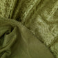 Velvet 18ft H x 52" W Drape/Backdrop Curtain Panel - Olive Green