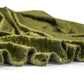 Velvet 18ft H x 52" W Drape/Backdrop Curtain Panel - Olive Green