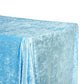 Velvet 90"x156" Rectangular Tablecloth - Baby Blue