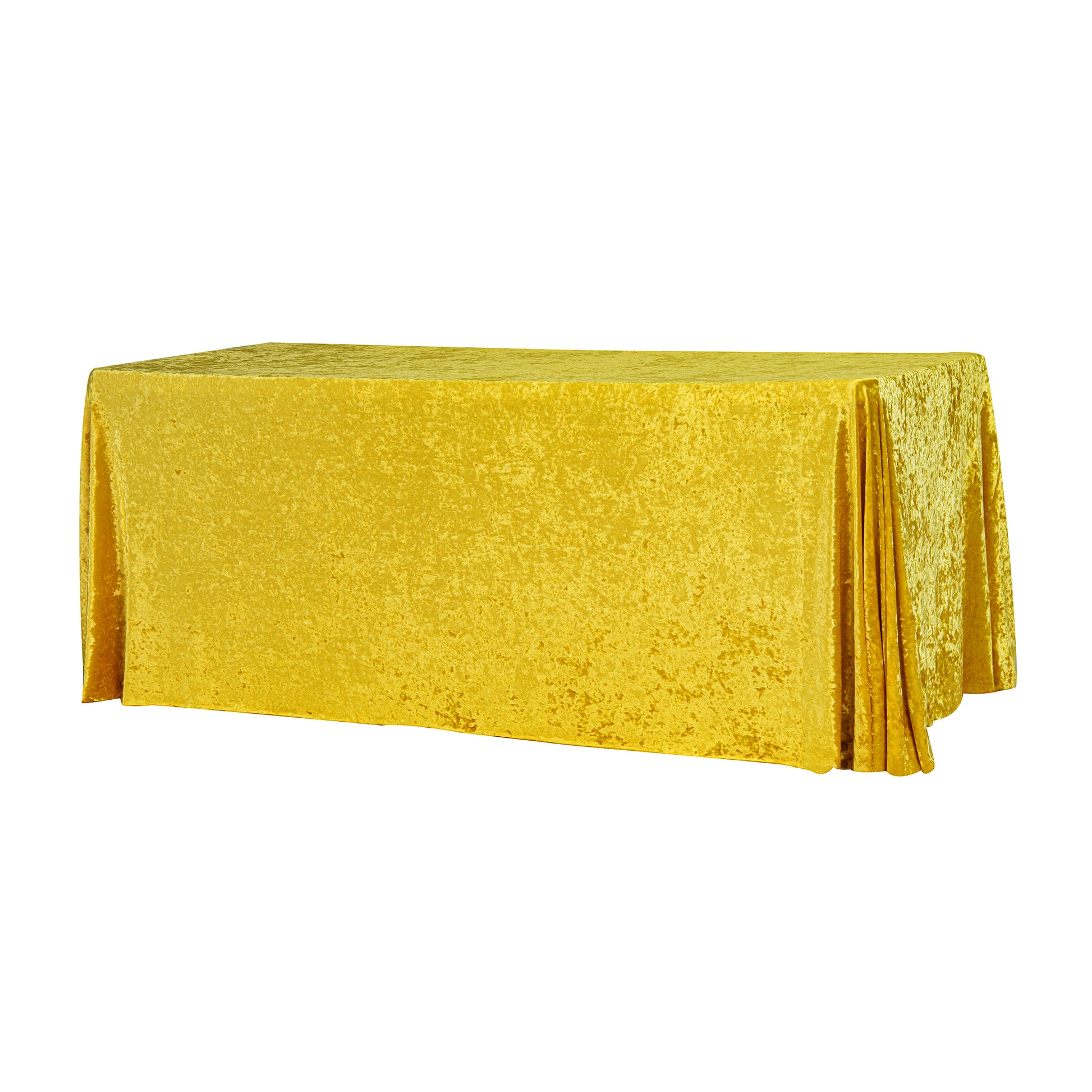 Velvet 90"x132" Rectangular Tablecloth - Canary Yellow