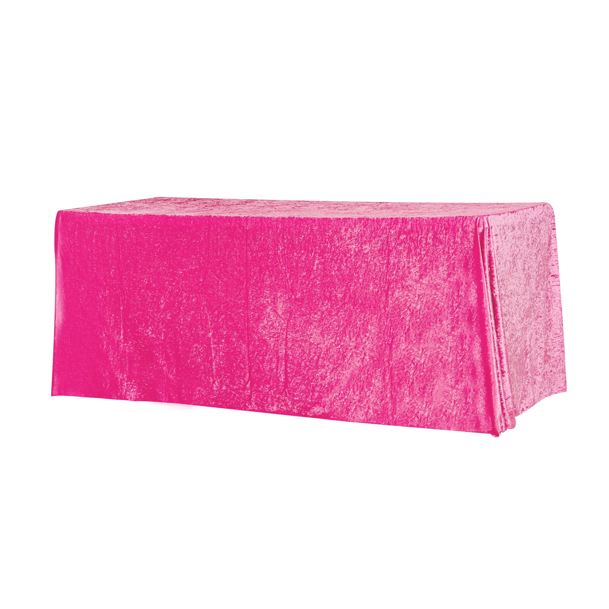 Velvet 90"x156" Rectangular Tablecloth - Fuchsia