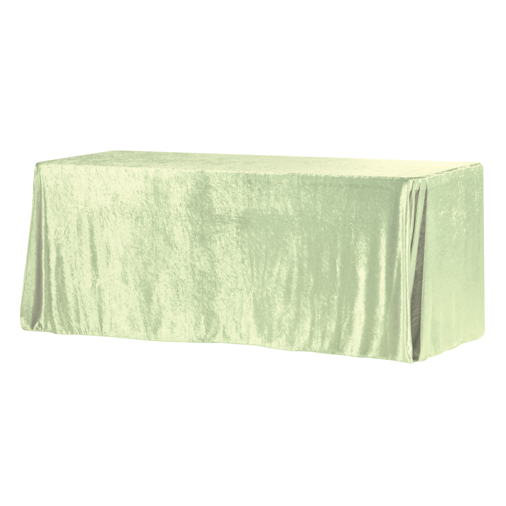 Velvet 90"x132" Rectangular Tablecloth - Sage Green