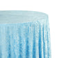 Velvet 132" Round Tablecloth - Baby Blue