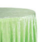 Velvet 132" Round Tablecloth - Mint Green