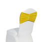 Velvet Ruffle Stretch Chair Band - Canary Yellow