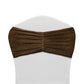 Velvet Ruffle Stretch Chair Band - Chocolate