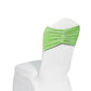 Velvet Ruffle Stretch Chair Band - Mint Green