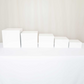 White Square Pedestal Cake/Dessert Display Stands 5 pcs/set