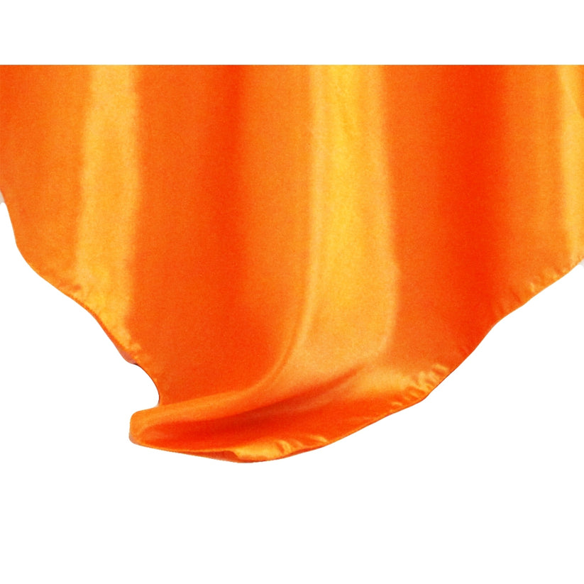 Orange Square 54” Satin Table Overlay– CV Linens