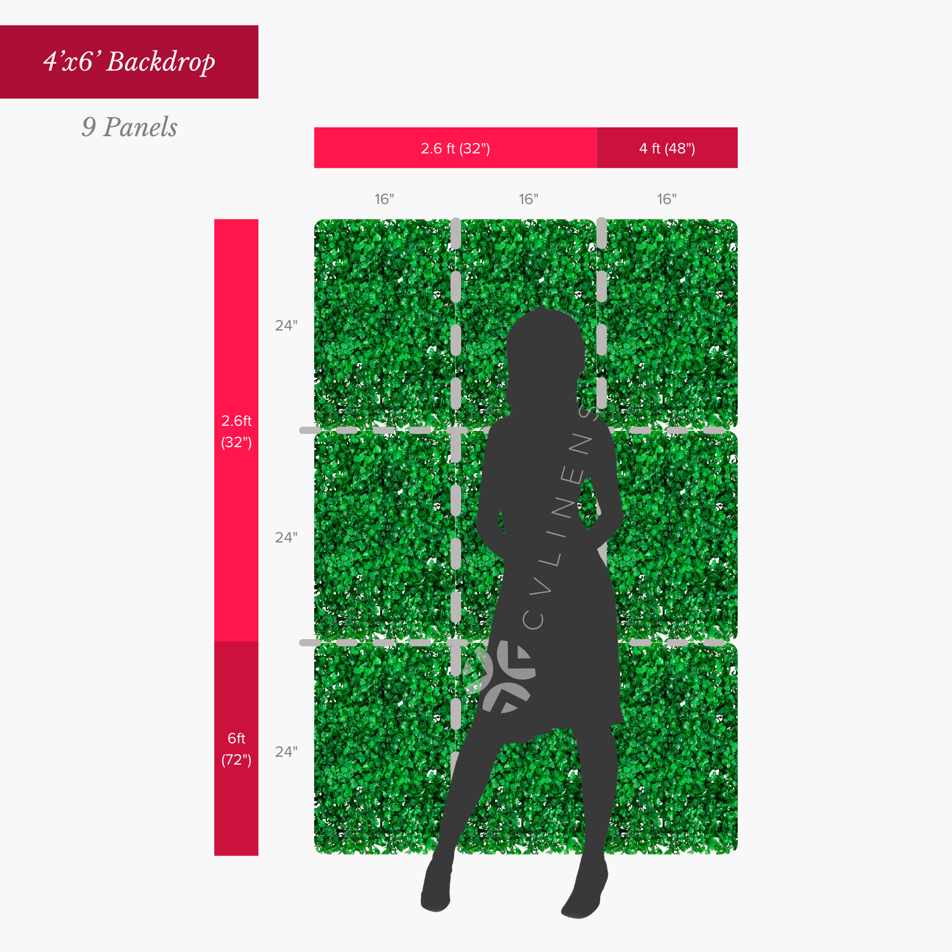 Greenery Panel - 4 Pack - Jasmine Mix