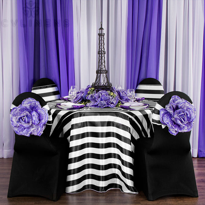TableTek Black Spandex Banquet Chair Cover - Universal, Stretch