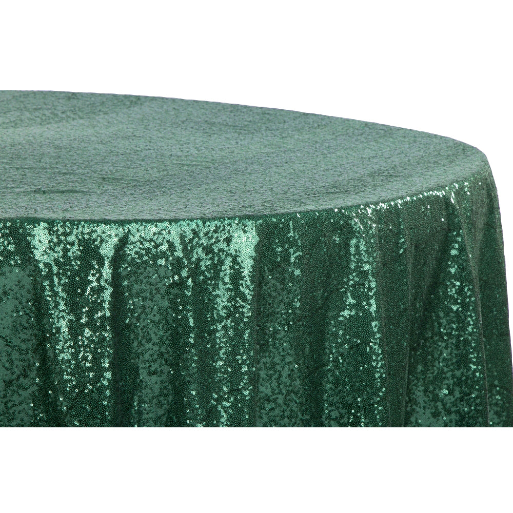 Glitz Sequins 132 Round Tablecloth - Silver– CV Linens