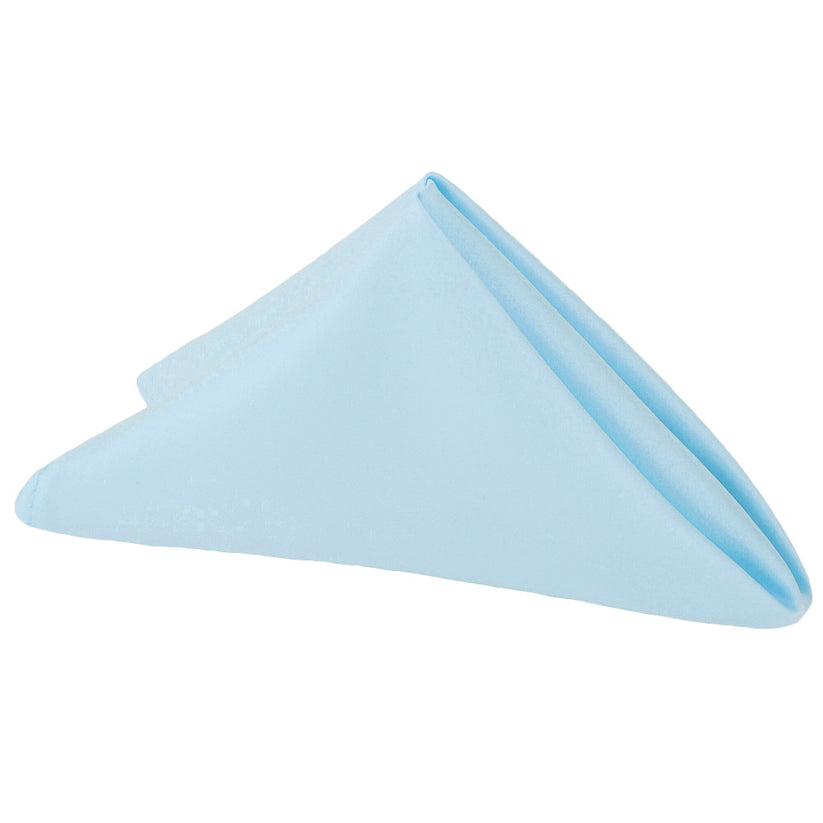 Lamour Satin Napkin 20 x 20 inch Baby Blue– CV Linens