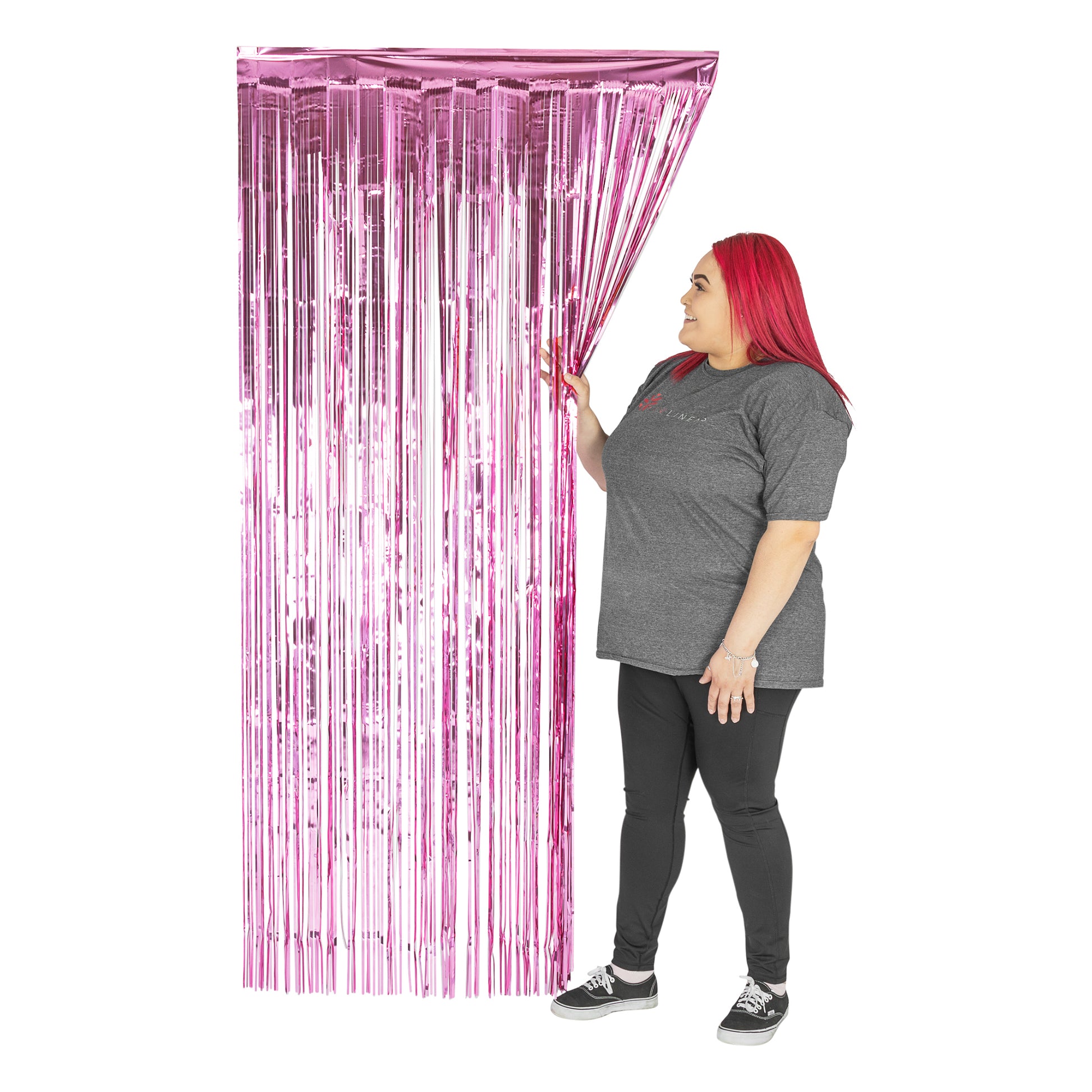 Fabric Pink Fringe Garland, 5 ft