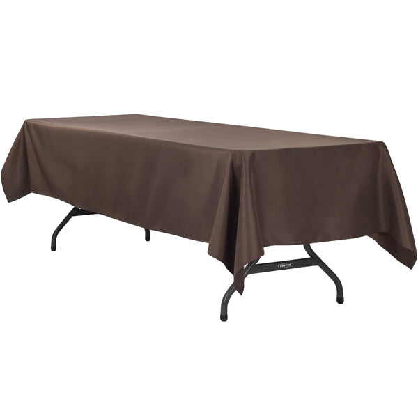 Polyester 120 Round Tablecloth - Chocolate Brown