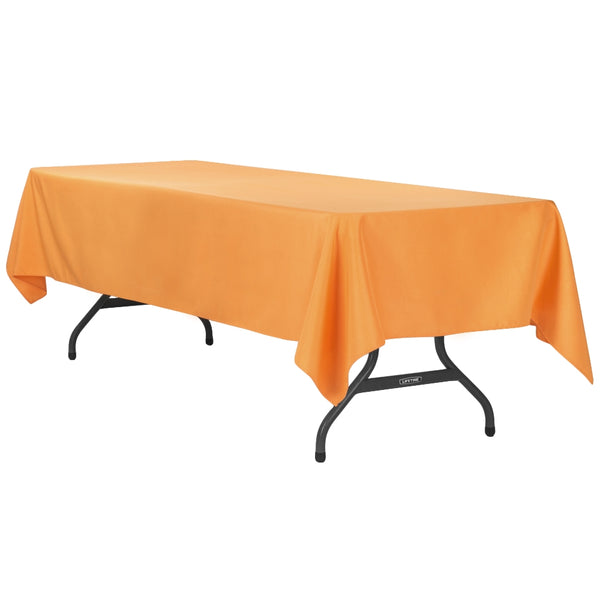 Polyester 120 Round Tablecloth - Orange