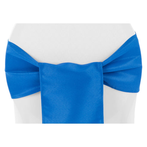 Polyester Chair Sash/Tie - Royal Blue: Elevate Your Event with Elegance ...