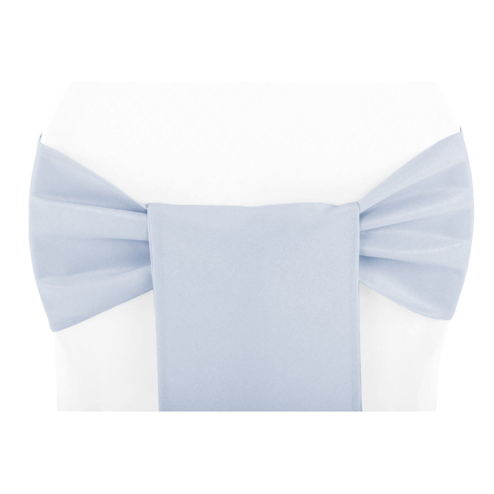 Polyester Chair Sash/Tie - Dusty Blue: Elevate Your Event with Elegance ...