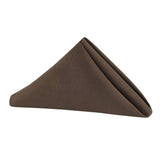 Chocolate Brown Polyester Napkin Size: 20 x 20 in | Wedding | Event | Wholesale by CV Linens