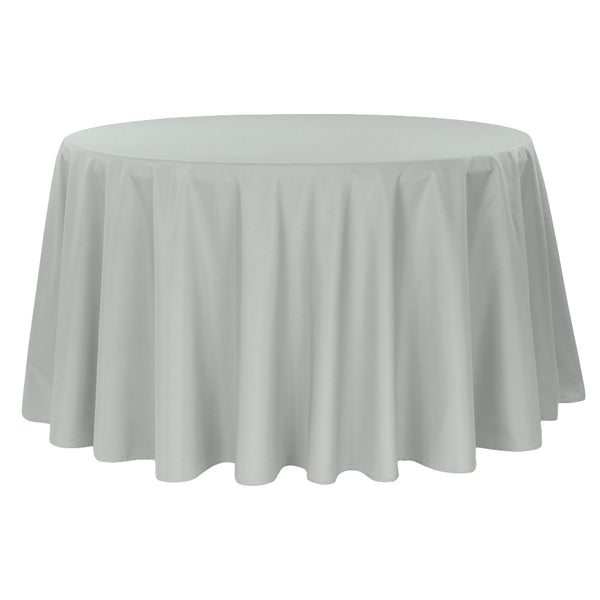 Round Polyester 132 Tablecloth - Gray/Silver– CV Linens