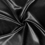  1 X Black Satin Fabric 60 Inch Wide - by The Yard