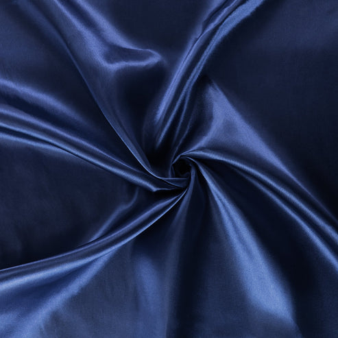 40 yard Satin Fabric Roll Navy Blue at CV Linens