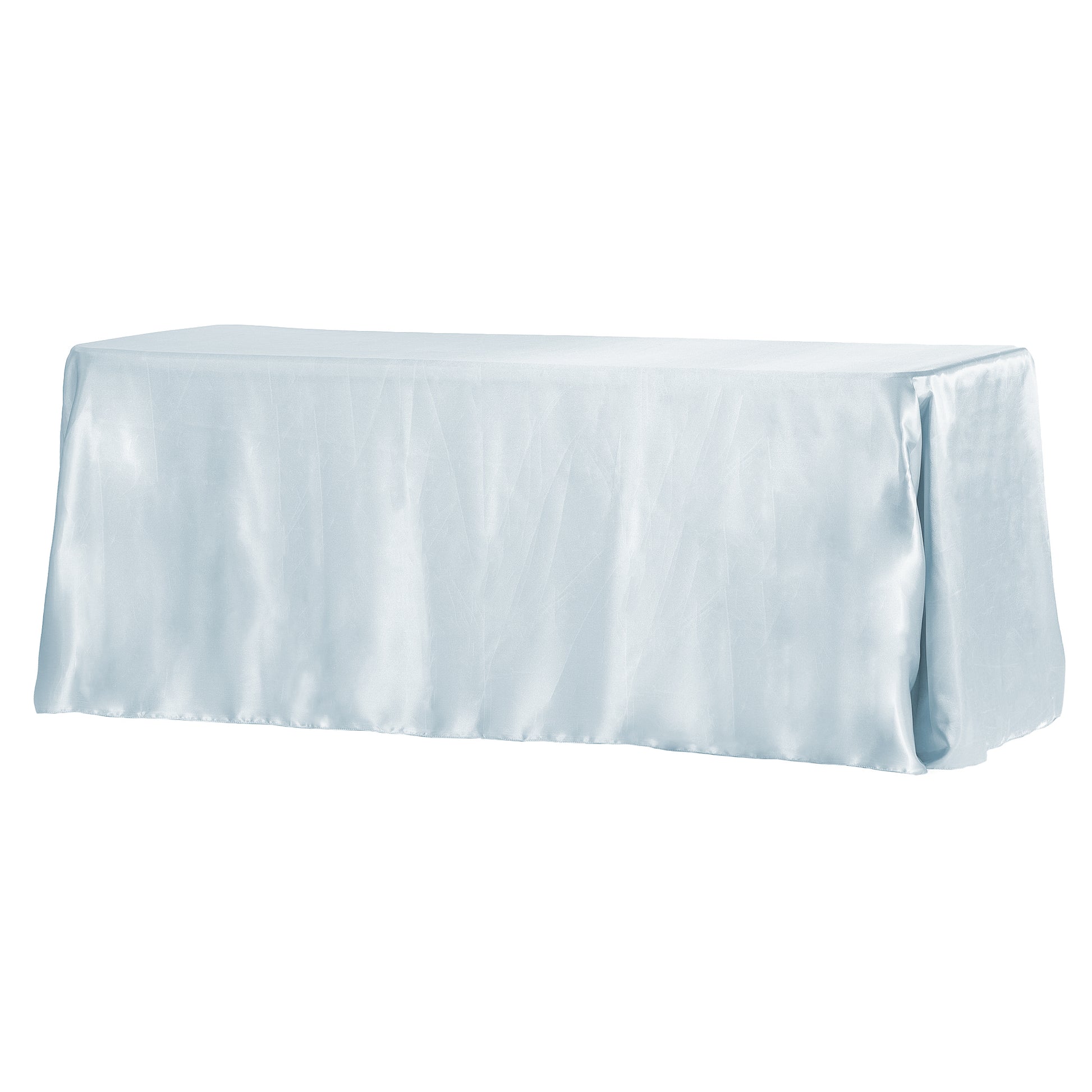 90"x156" Rectangular Satin Tablecloth - Dusty Blue