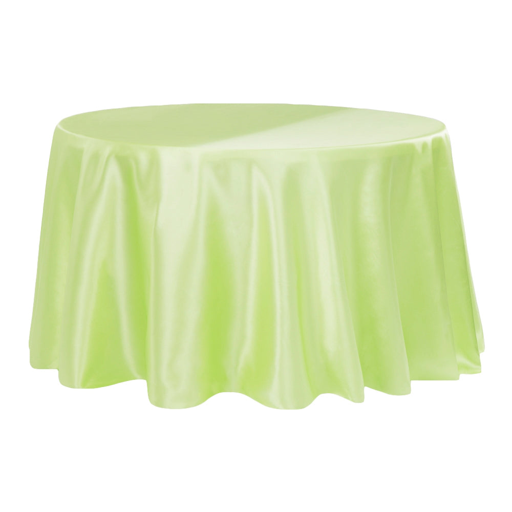 Polyester 120 Round Tablecloth – White– CV Linens