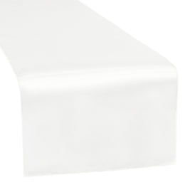 Satin Table Runner - Ivory - CV Linens