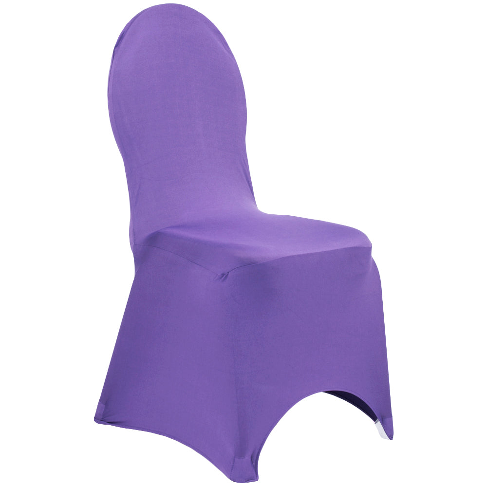 Spandex Banquet Chair Cover - Purple- CV Linens