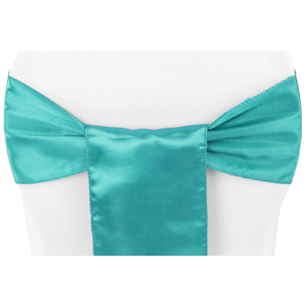 Standard Satin Sash Dark Turquoise - CV Linens