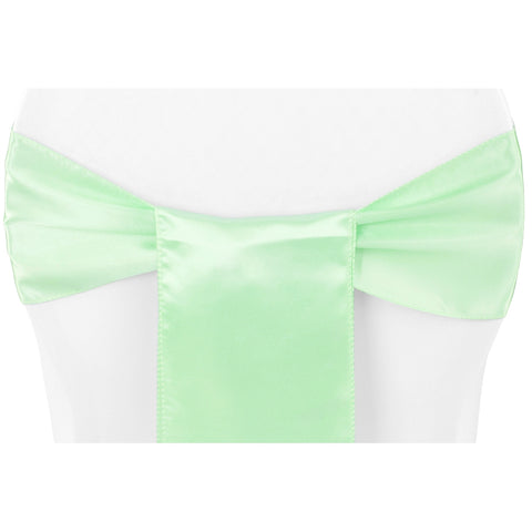 Standard Satin Sash Mint Green - CV Linens