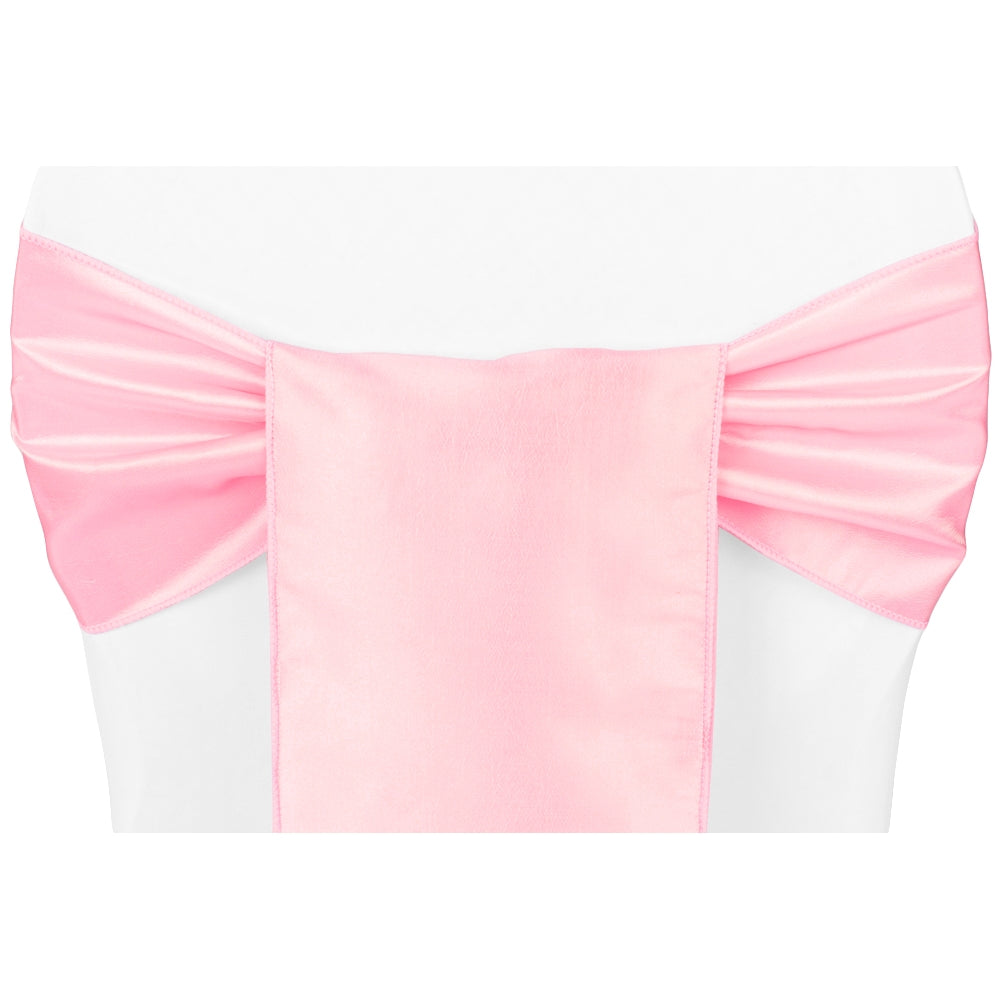 Taffeta Chair Sash/Tie - Pink– CV Linens