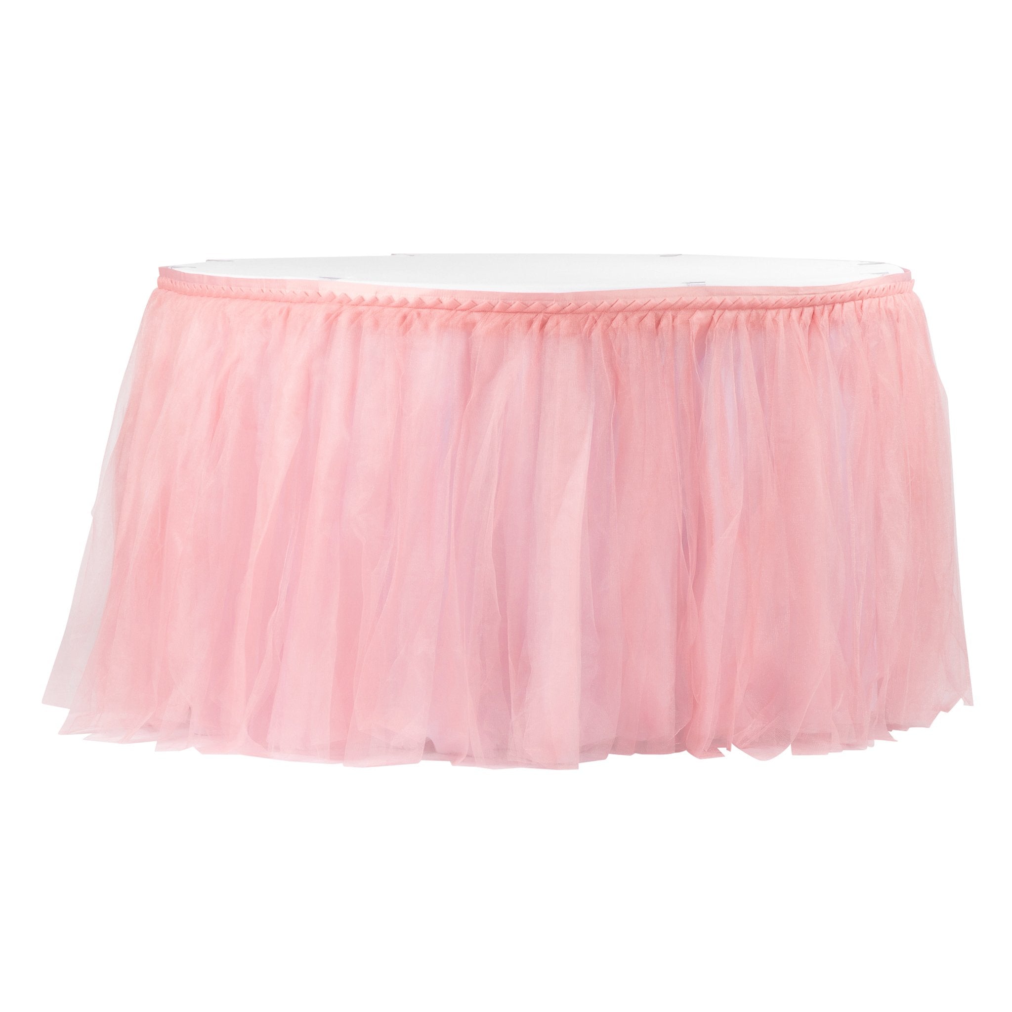 White tulle tutu outlet table skirt