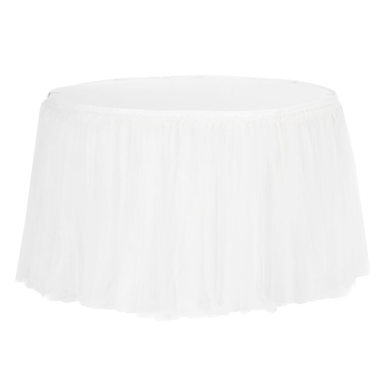 Tulle Tutu 17ft Table Skirt White Cv Linens 