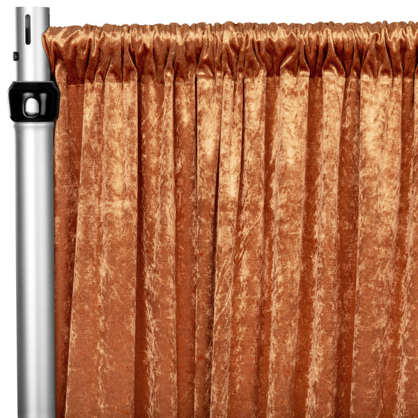 CV Linens bkdp12_vel_cinrose Velvet Drape-366cm x 132cm, Backdrop Curtain  Panel